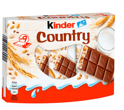 kinder Country Schokoriegel 9 Riegel